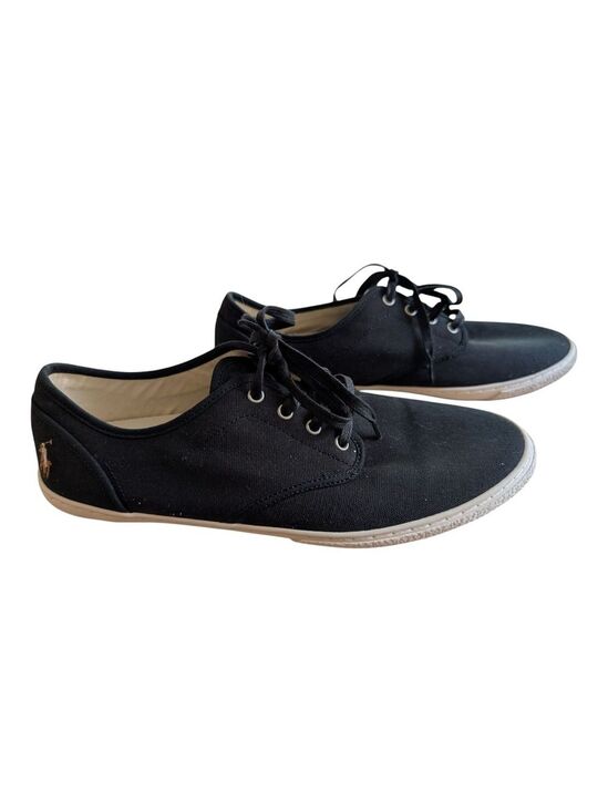 Ralph Lauren Other - Polo Ralph Lauren Ethan Black Sneaker Mens 10.5 Flesh Pony Logo Classic Casual